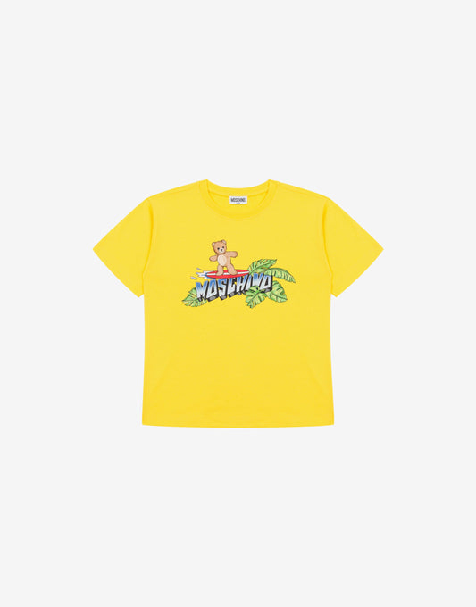 T-shirt in jersey di cotone Moschino Teddy Bear