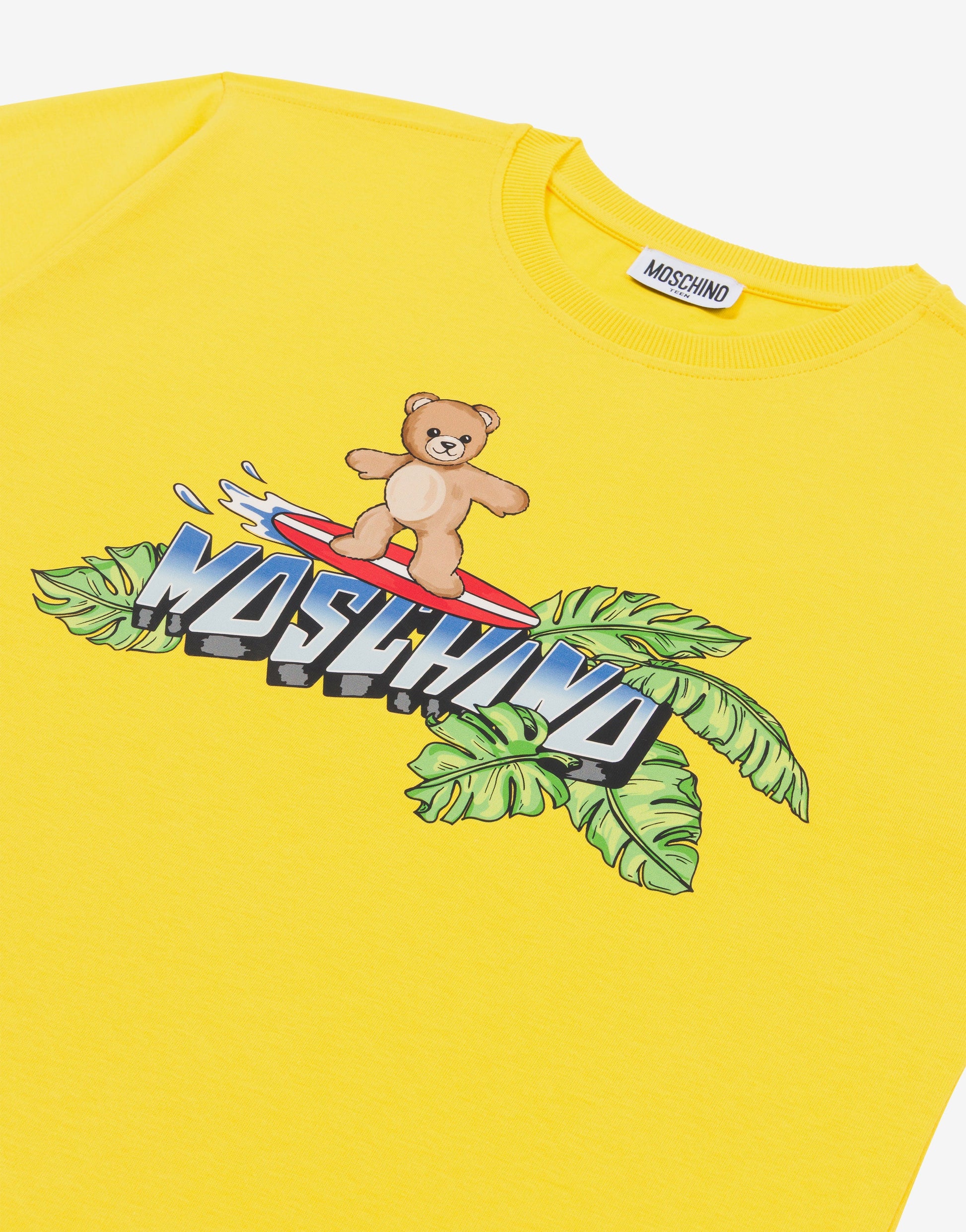T-shirt in jersey di cotone Moschino Teddy Bear