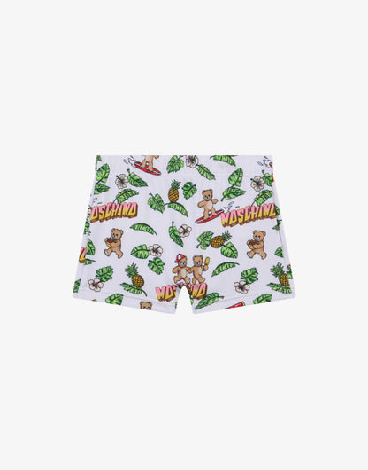 Boxer da mare in lycra stampato