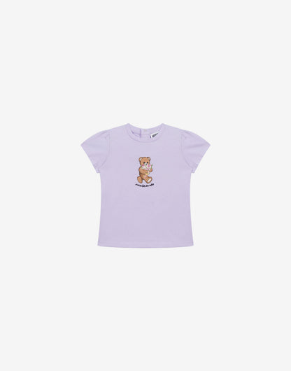 T-shirt in jersey di cotone Moschino Teddy Bear
