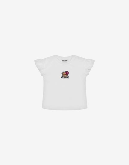 T-shirt in jersey di cotone Moschino Teddy Bear