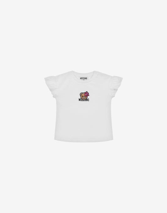 T-shirt in jersey di cotone Moschino Teddy Bear