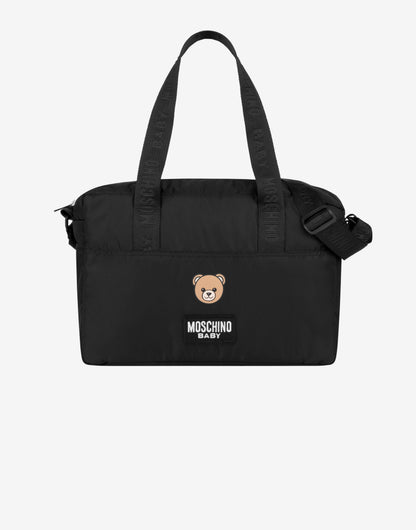 Borsa mamma in nylon con fasciatoio Moschino Teddy Bear