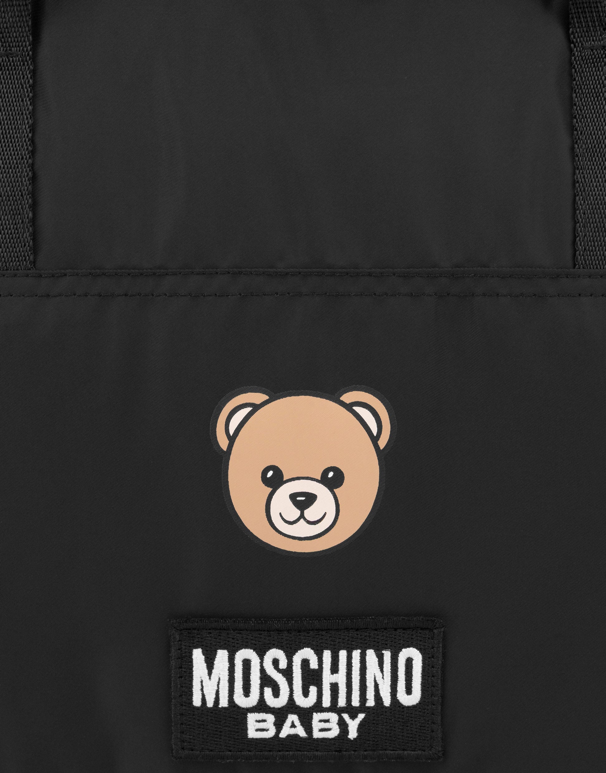 Borsa mamma in nylon con fasciatoio Moschino Teddy Bear