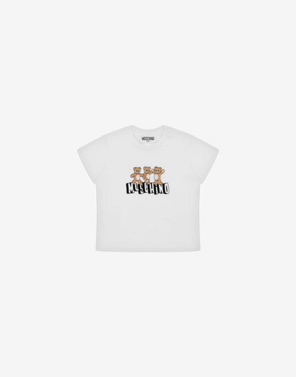 T-shirt in jersey di cotone Moschino Teddy Bear