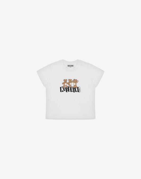 T-shirt in jersey di cotone Moschino Teddy Bear