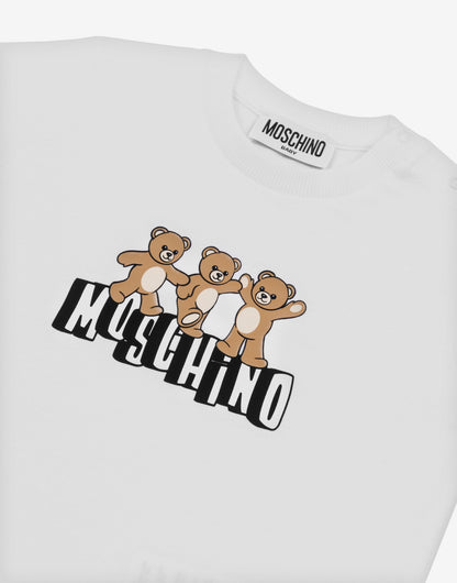 T-shirt in jersey di cotone Moschino Teddy Bear