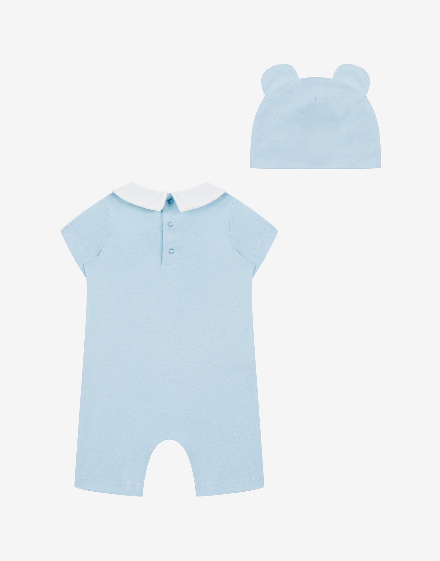 Set tutina e cappellino in jersey di cotone Moschino Teddy Bear