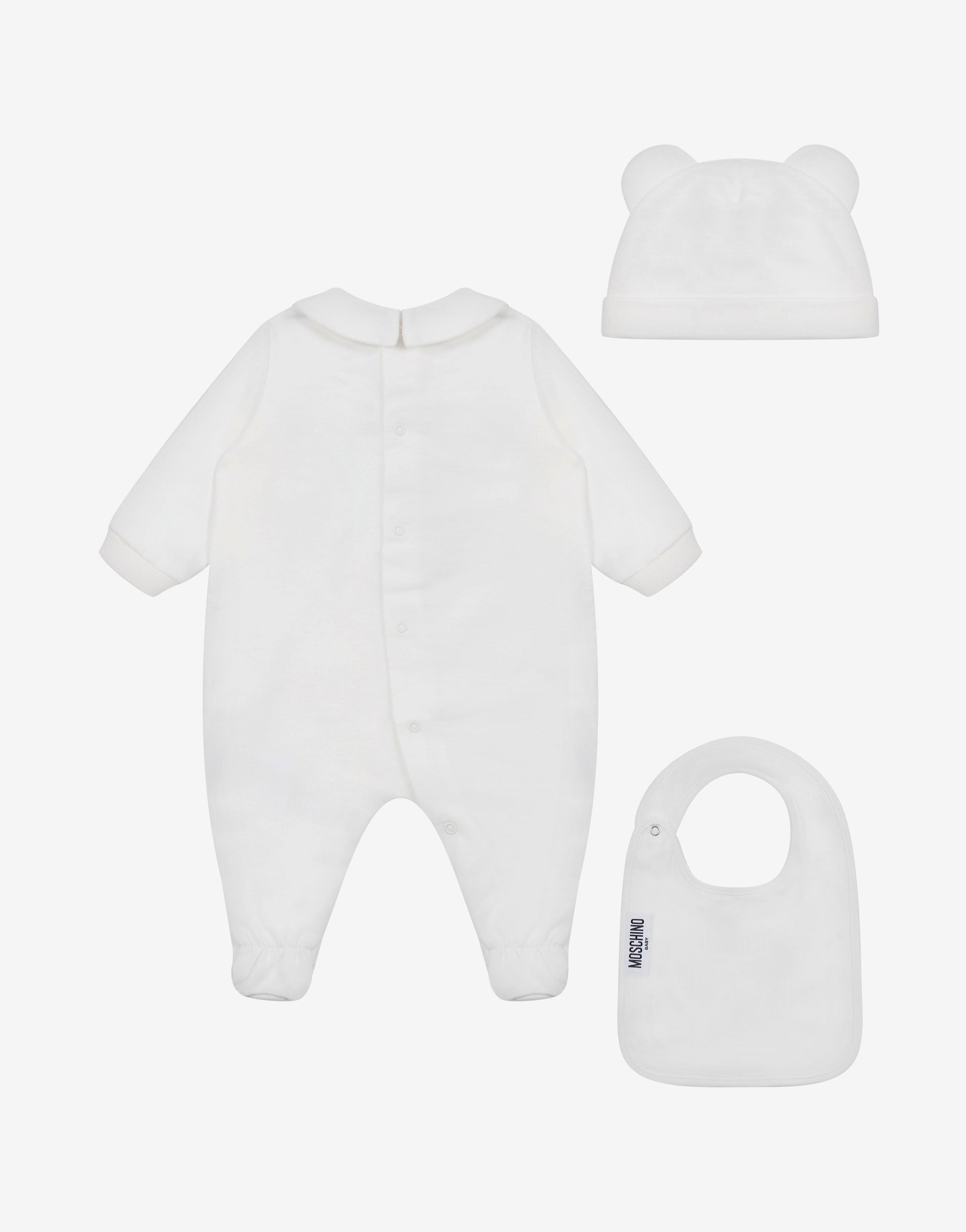 Set tutina, cappellino e bavaglino Moschino Teddy Bear