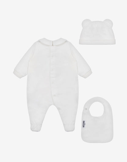 Set tutina, cappellino e bavaglino Moschino Teddy Bear