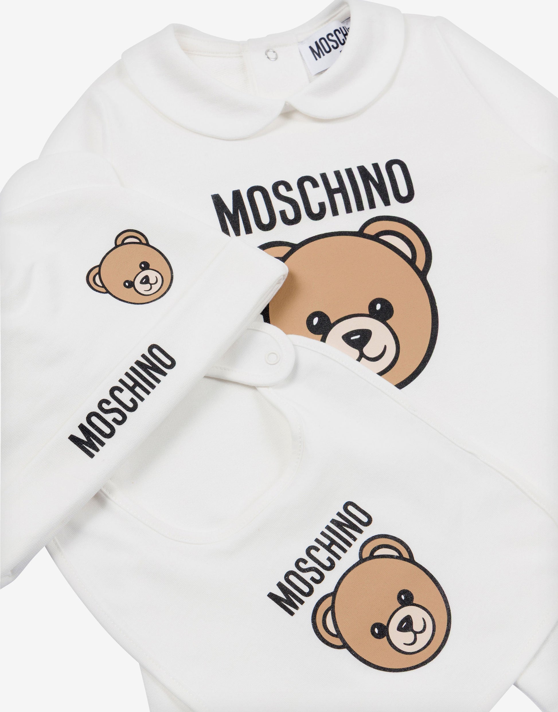 Set tutina, cappellino e bavaglino Moschino Teddy Bear