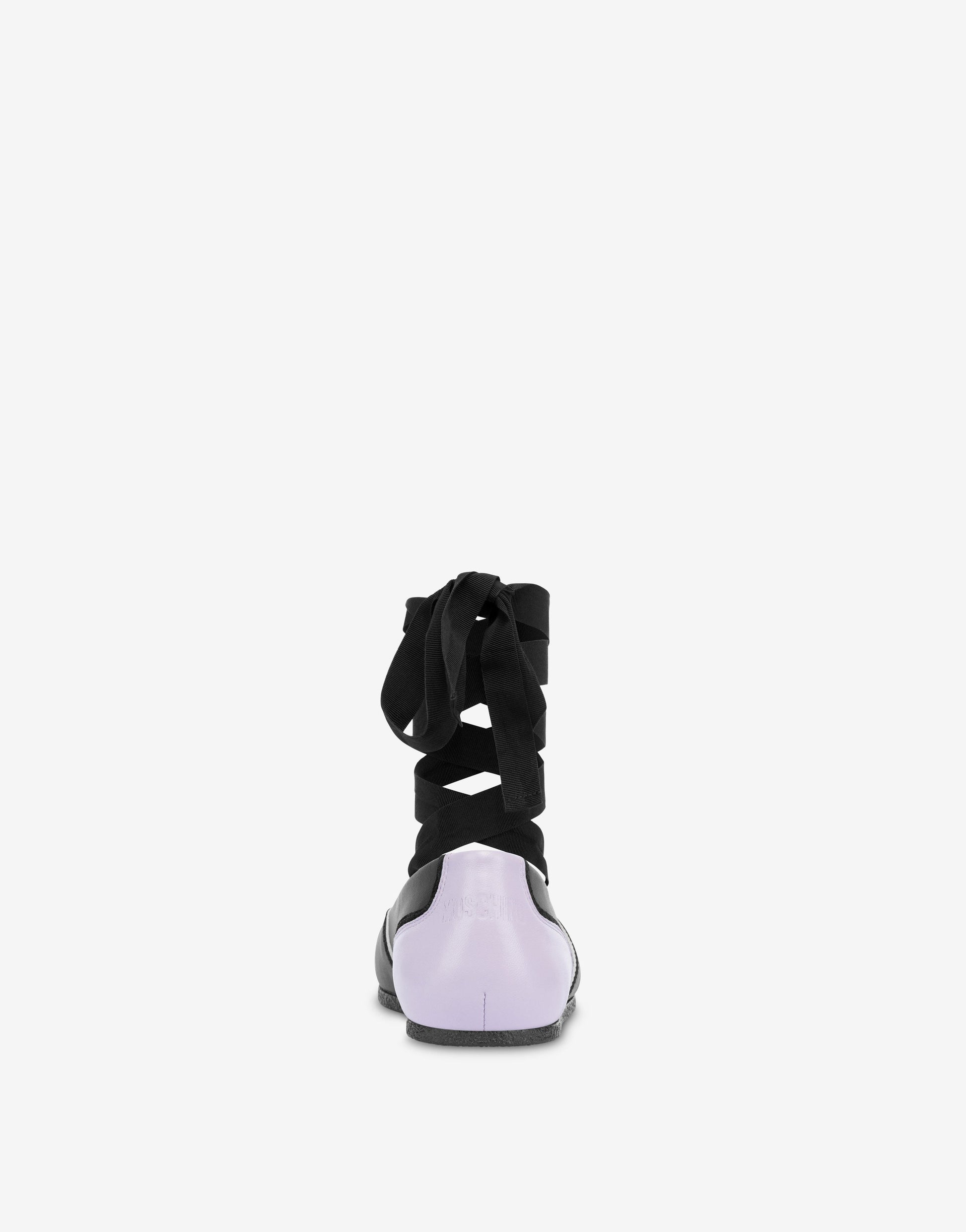 Ballerine in vitello e suede