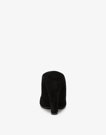 Sandali alti in suede e pvc