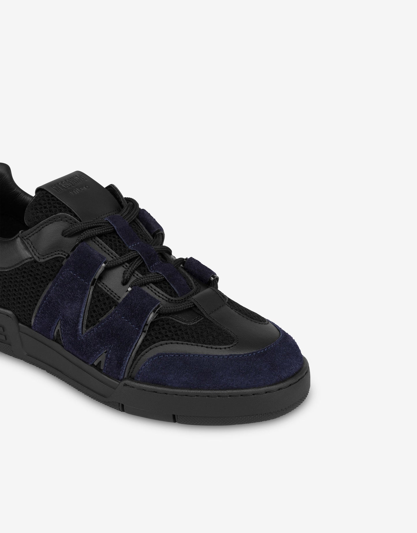 Sneakers in rete, vitello e suede