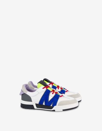 Sneakers in vitello e suede
