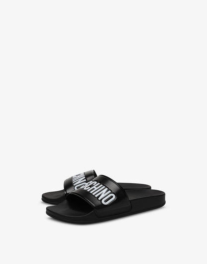 Pool slides in gomma con logo