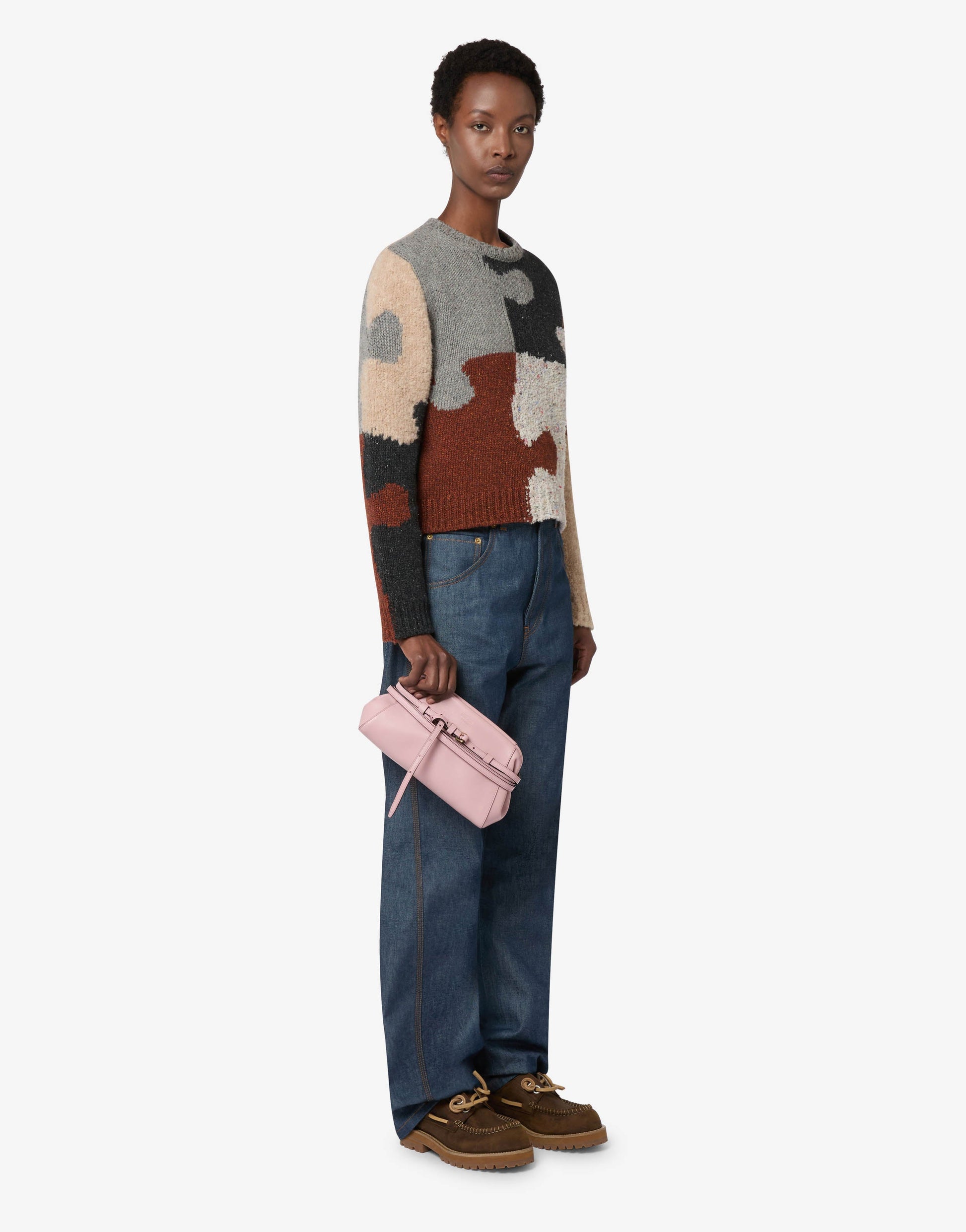 Borsa clutch piccola Moschino Tie Me