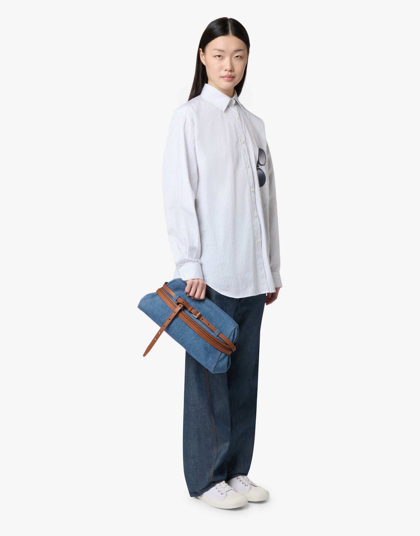 Borsa clutch grande Moschino Tie Me