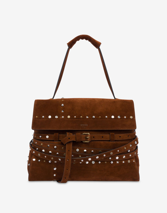 Borsa a spalla media Moschino Tie Me