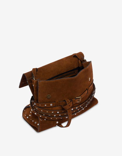 Borsa a spalla media Moschino Tie Me