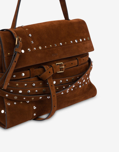 Borsa a spalla media Moschino Tie Me