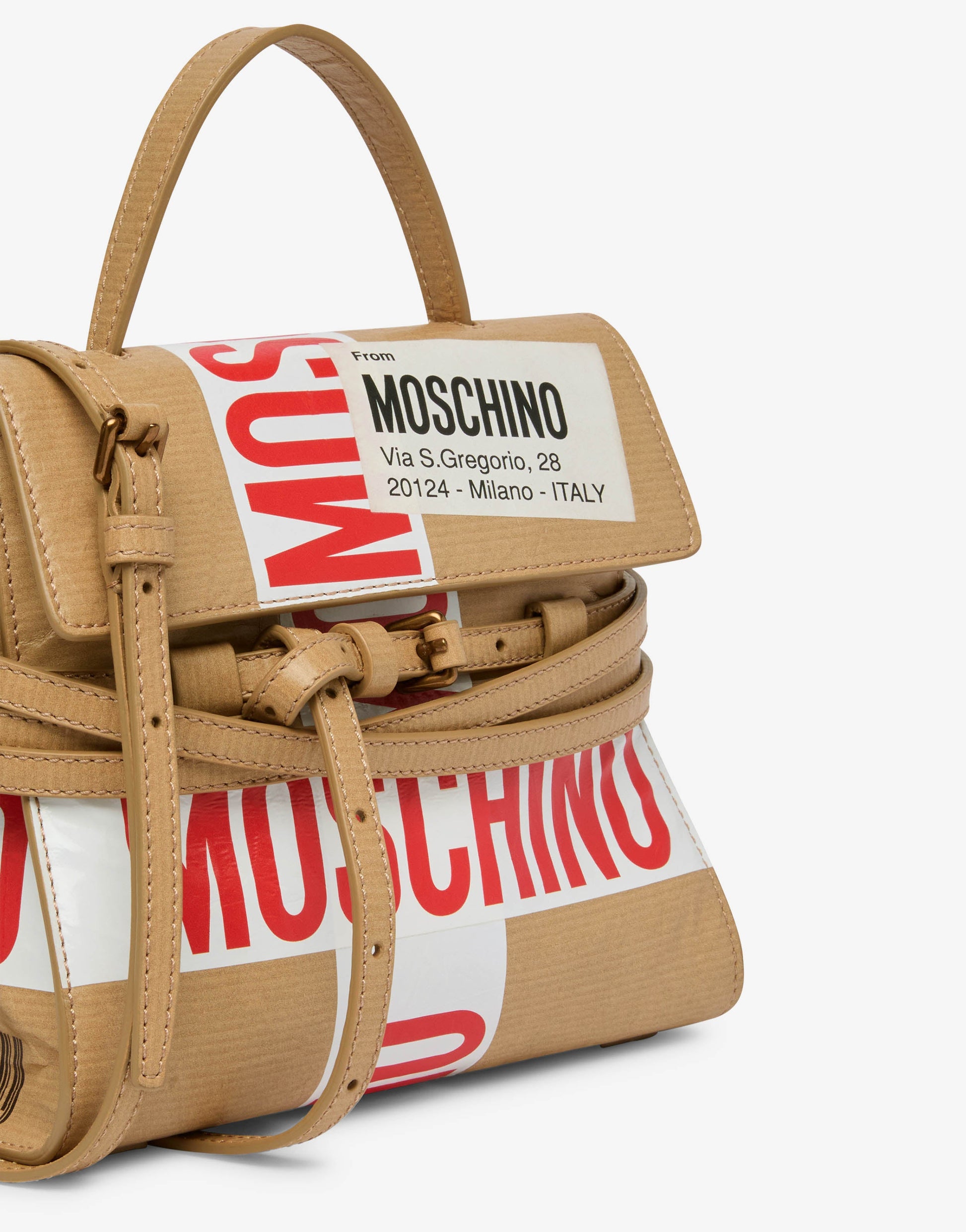 Borsa a mano piccola Moschino Tie Me