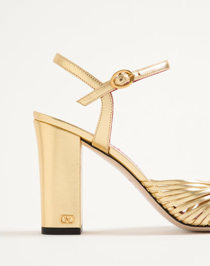 Annet Laminated Nappa Sandal 90mm