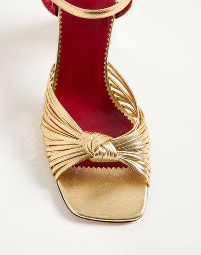 Annet Laminated Nappa Sandal 90mm