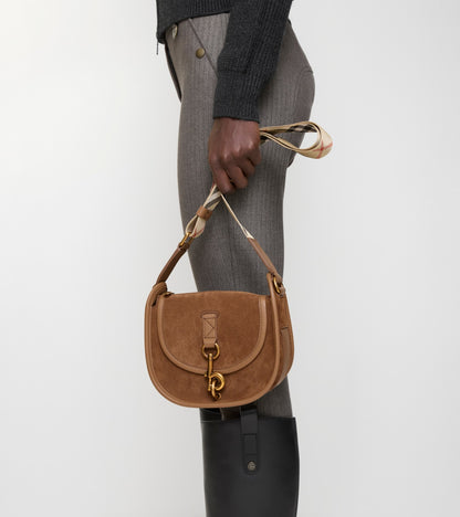 Mini B Clip Messenger Bag in Hazel brown