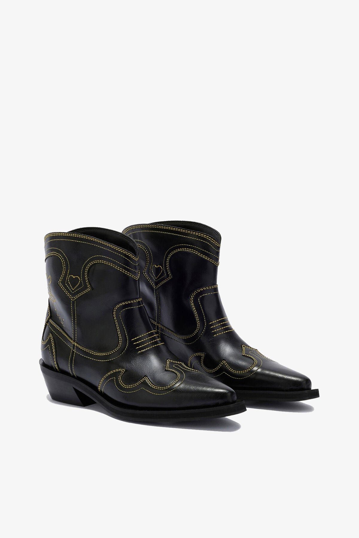 Low Shaft Embroidered Western Boots