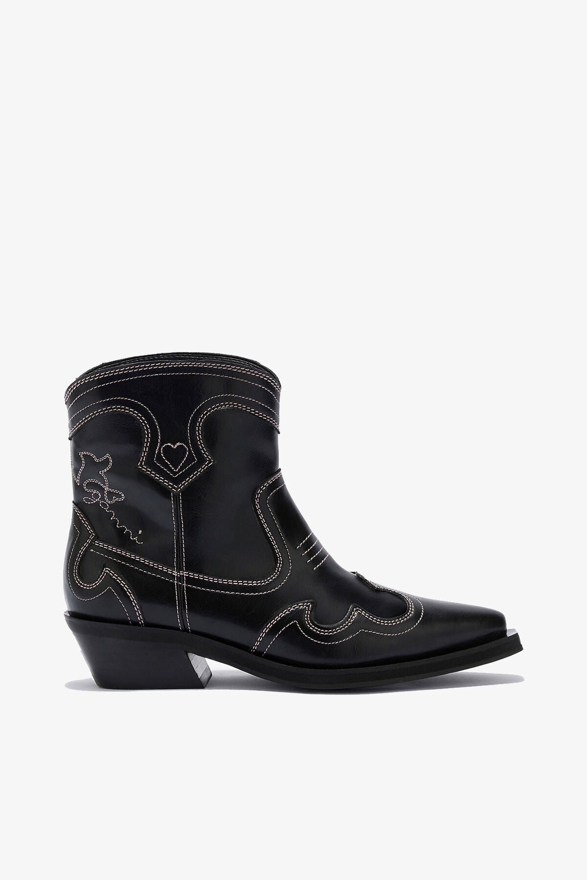 Low Shaft Embroidered Western Boots