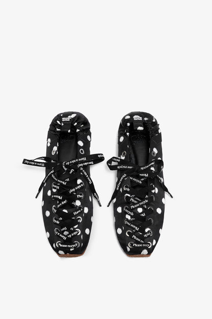 Sporty Ballerina in Black Dots