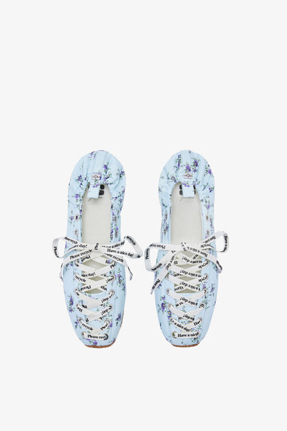Sporty Ballerina in Blue Nylon