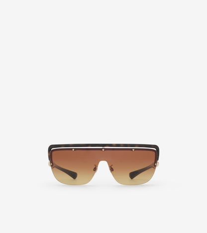 Mask Square Sunglasses in Dark havana