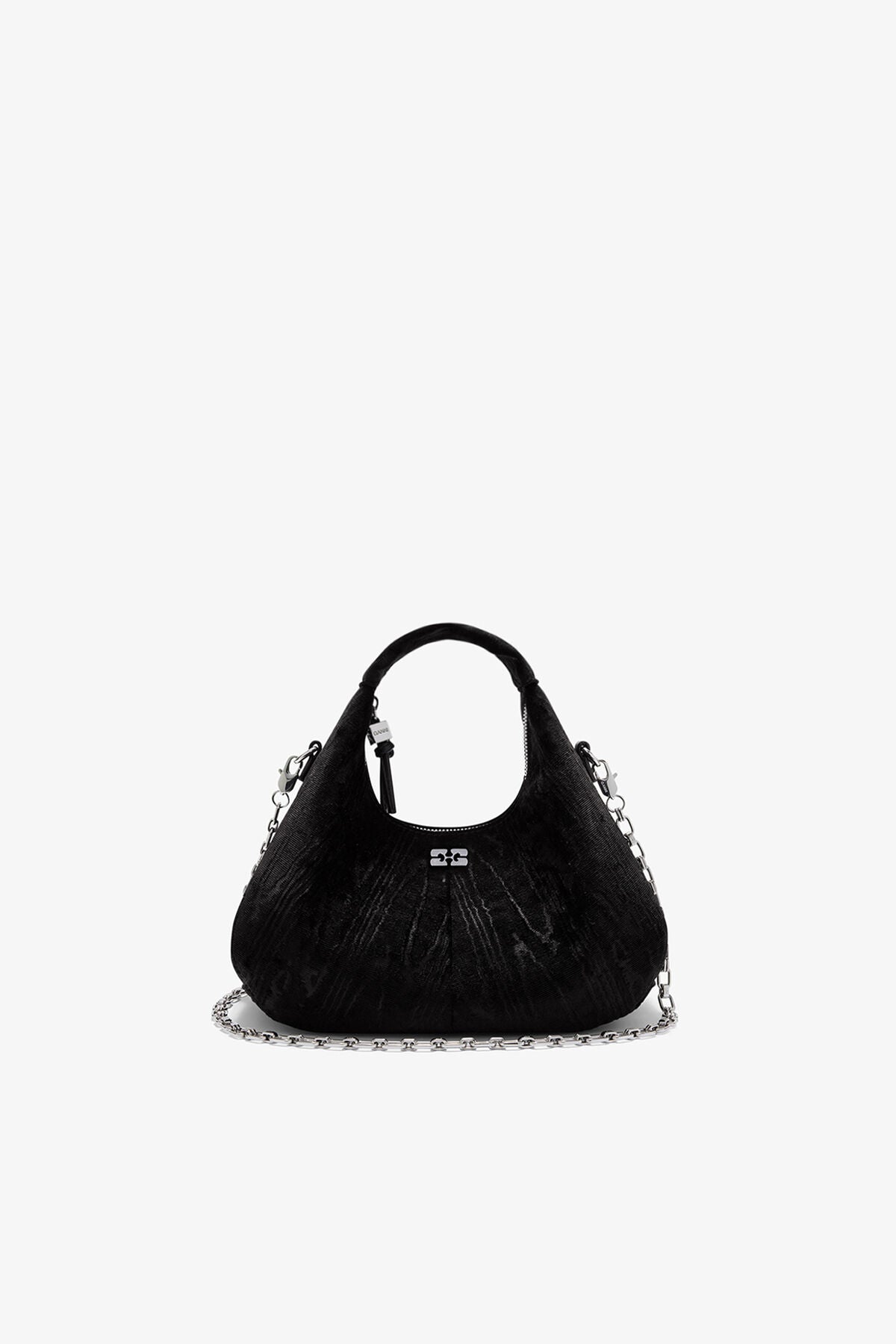 Velvet Moire Mini Hobo Bag