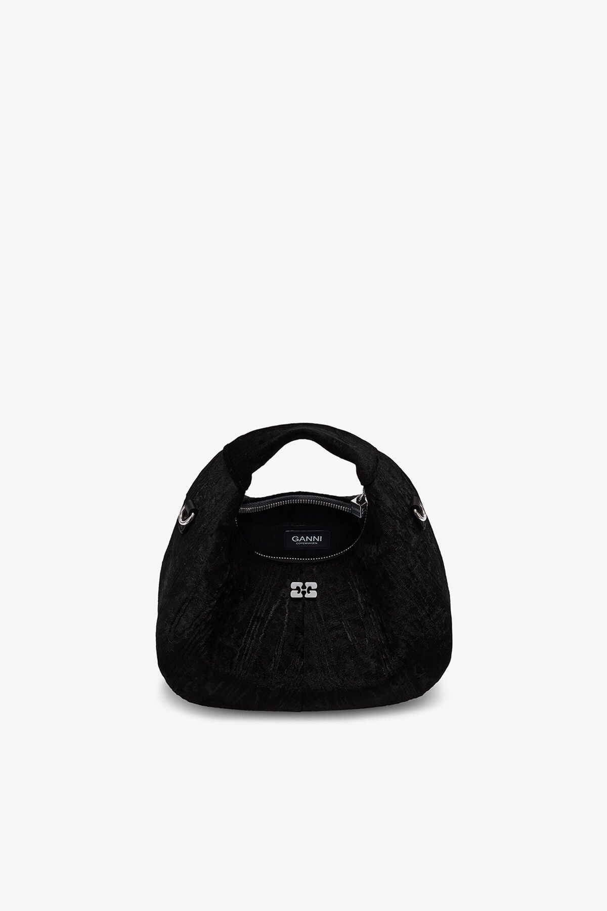 Velvet Moire Mini Hobo Bag