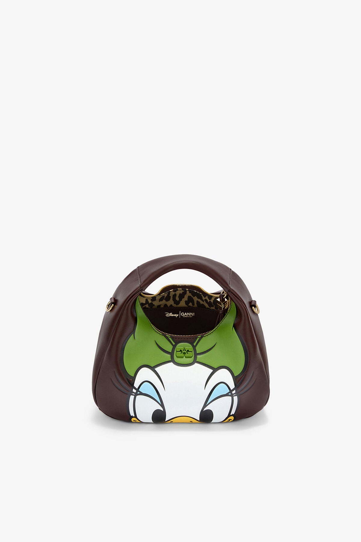 Daisy Duck Mini Hobo Bag in Brown