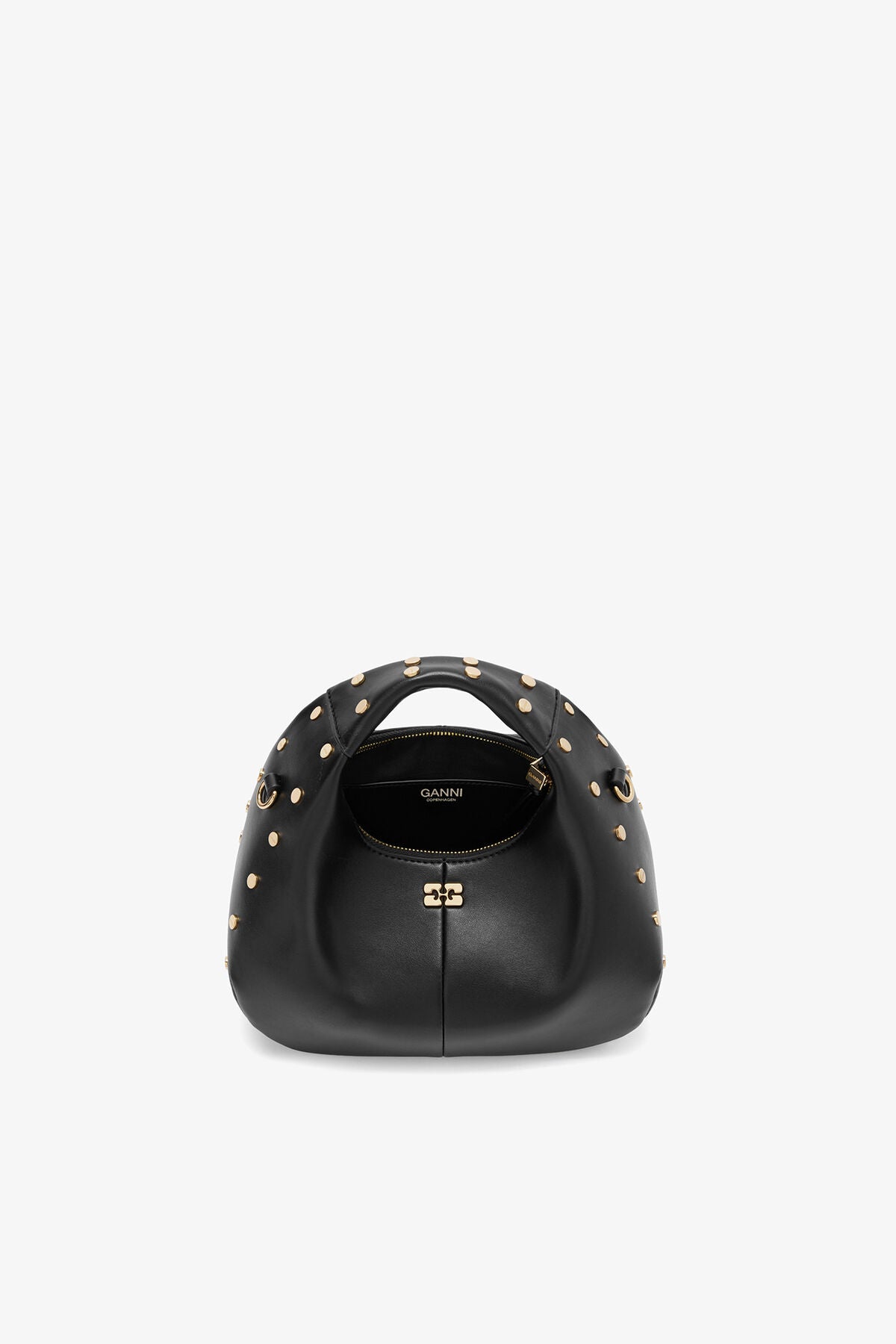 Mini Hobo Bag Studs in Black