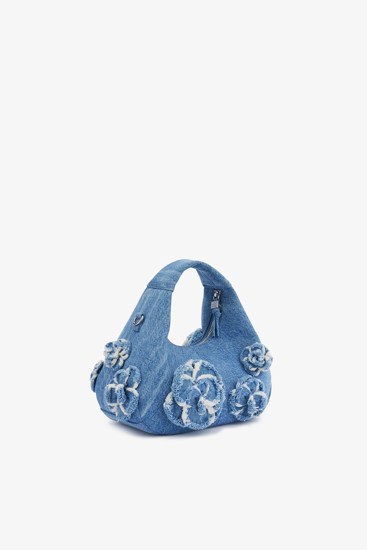 Mini Hobo Bag in Blue Denim