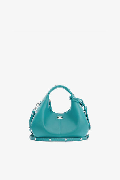 Mini Hobo Bag Studs in Blue