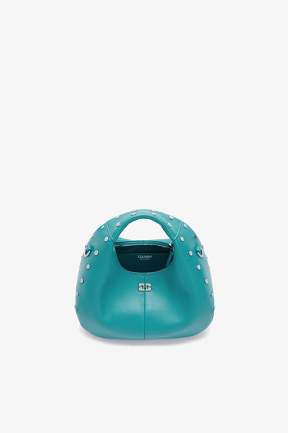 Mini Hobo Bag Studs in Blue
