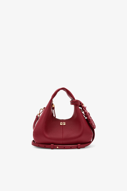 Grained Mini Hobo Bag