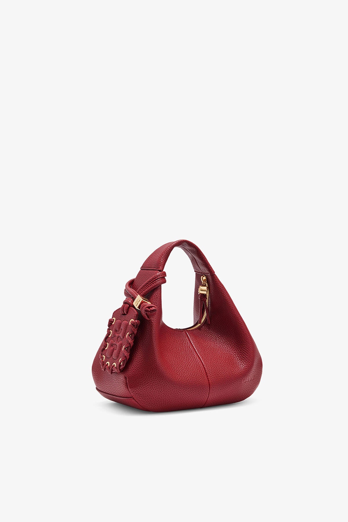 Grained Mini Hobo Bag