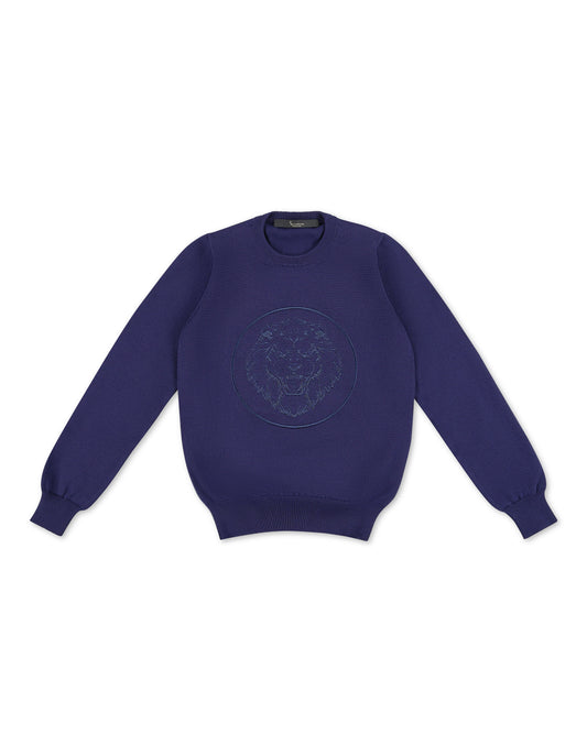 Pullover Round Neck LS Lion