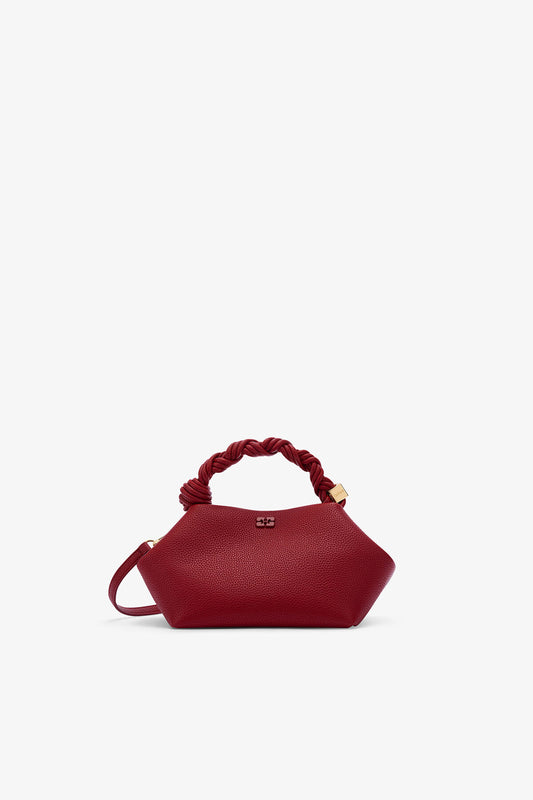 Red Grained Small Bou Bag