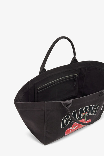 Black XXL Cherry Tote