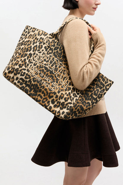 Leopard Medium Tote