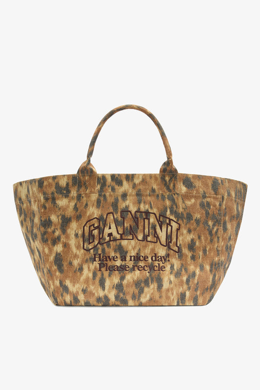 Tote XXL in Ikat Animal