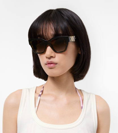 Heritage Square Sunglasses in Dark havana