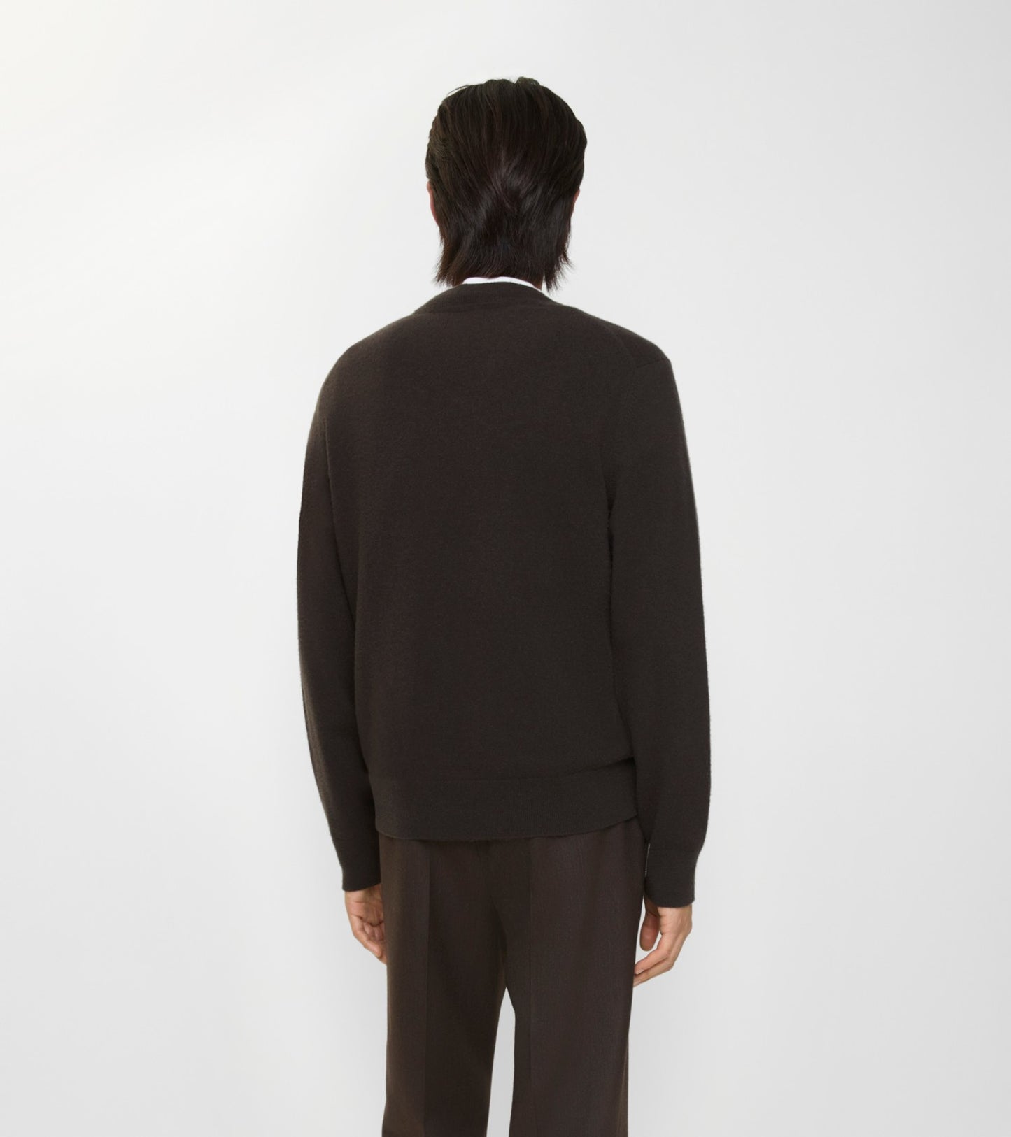 Cashmere Blend Sweater in Scorched brown